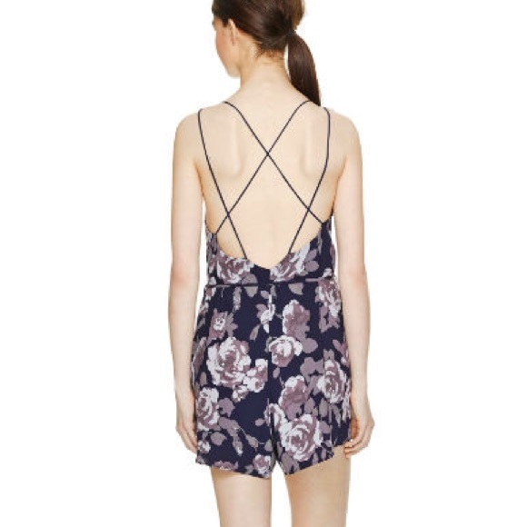 Aritizia Wilfred Blue Rose Melodiqué Romper - Picture 2 of 7